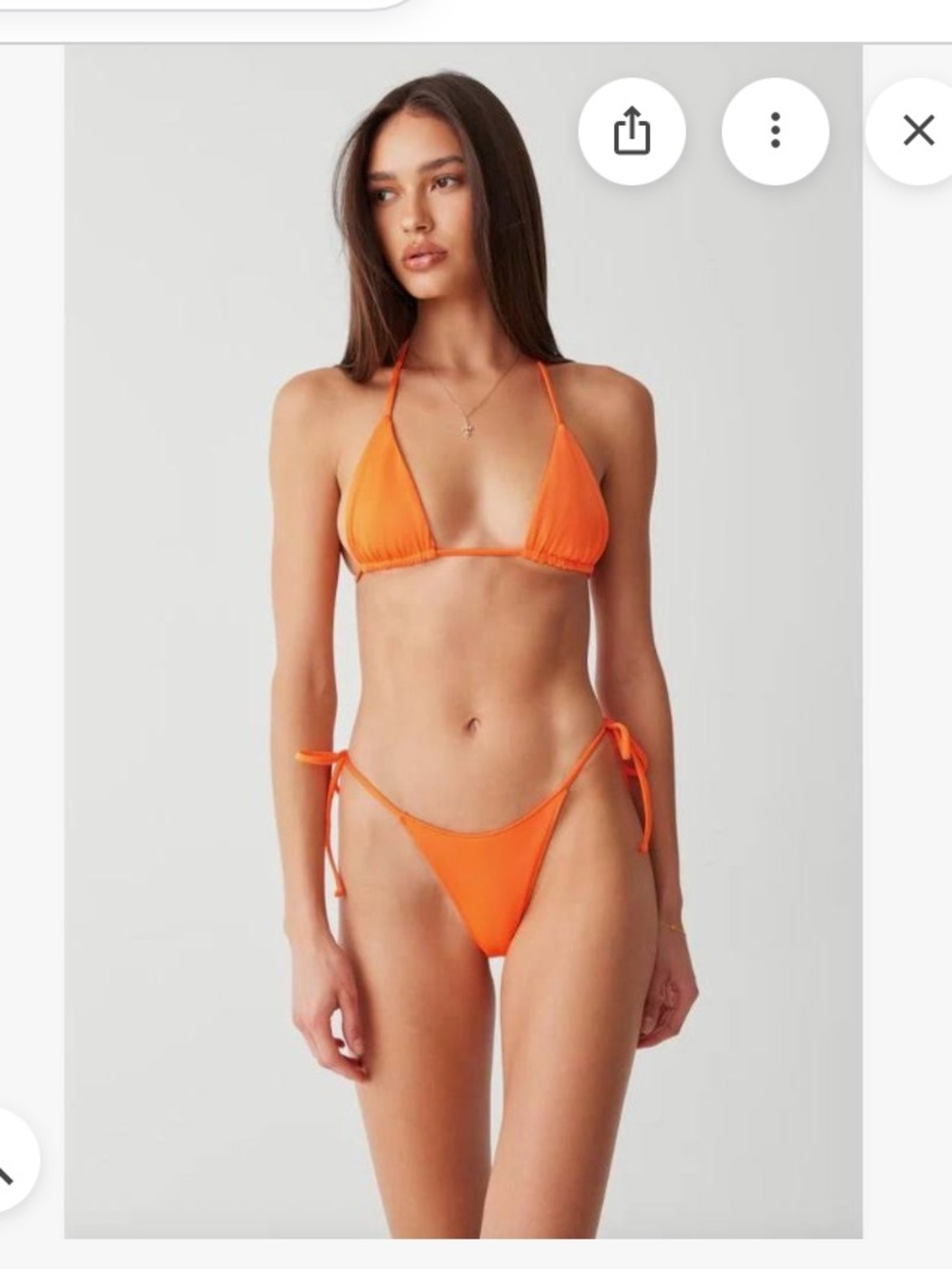 Frankie’s Orange Triangle Bikini bottoms